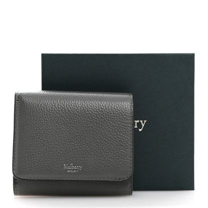 Mulberry Small Classic Grain Small Continental French Purse Wallet Charcoal 9 of 9
