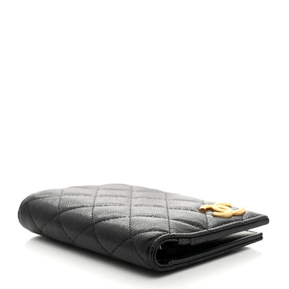 Chanel Caviar Quilted CC Passport Holder Black 4 of 8