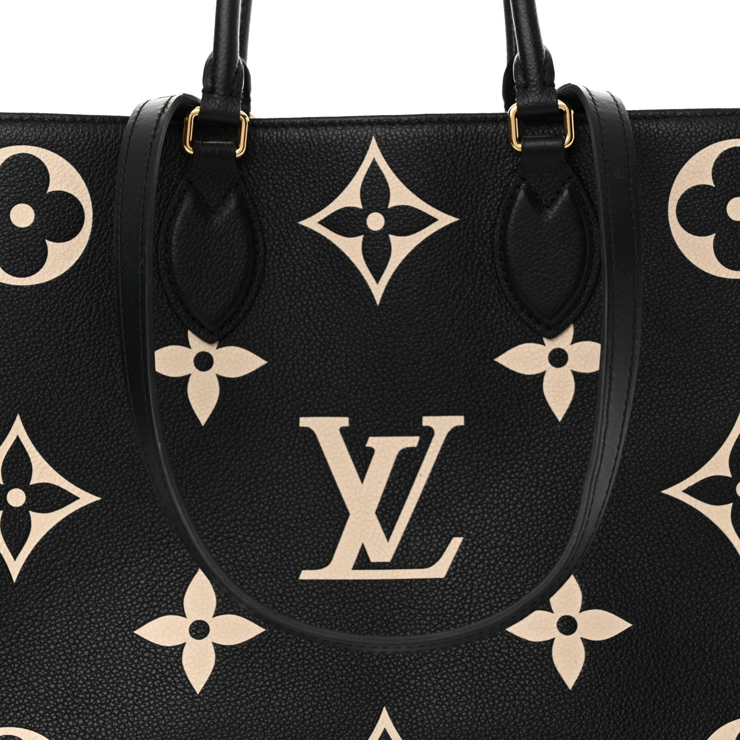 Louis Vuitton Empreinte Monogram Giant Onthego MM Black Beige 7 of 15