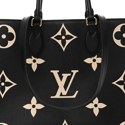 Louis Vuitton Empreinte Monogram Giant Onthego MM Black Beige 7 of 15