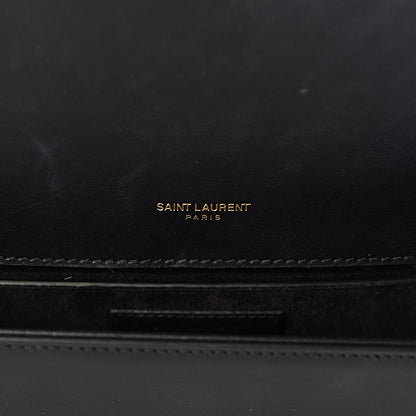 Saint Laurent Smooth Calfskin Medium Classic Monogram Kate Tassel Satchel Black 8 of 12
