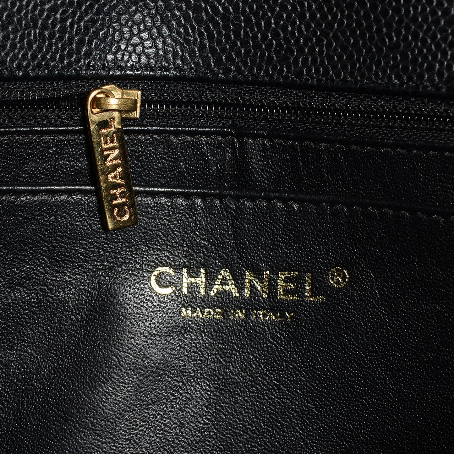 Caviar Quilted Maxi Single Flap Black