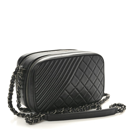 Chanel Lambskin Small Coco Boy Camera Case Black 3 of 11
