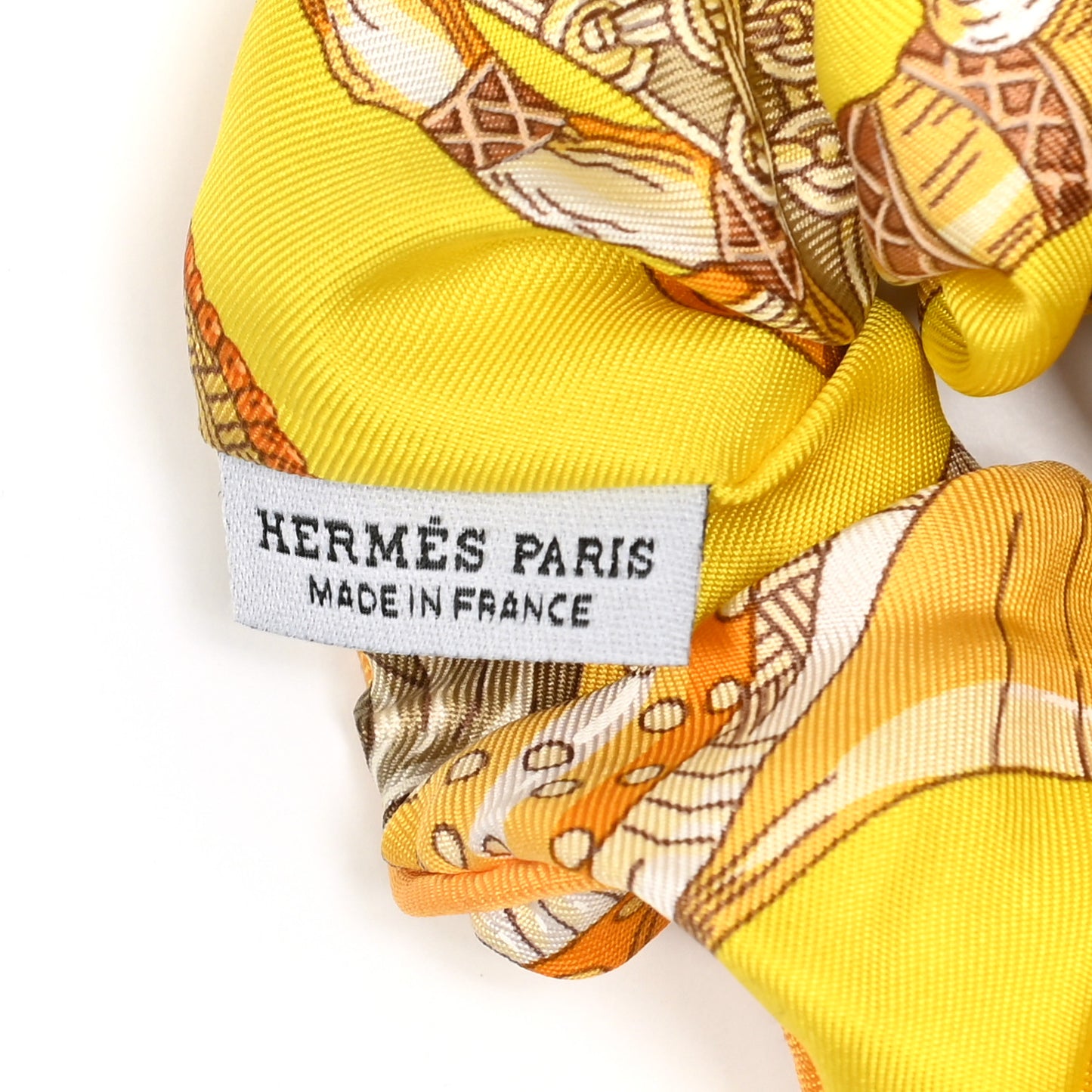 Silk Patchwork Claudia Scrunchie Multicolore Jaune