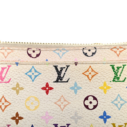 Louis Vuitton Monogram Multicolor Key Pouch White Litchi 11 of 14