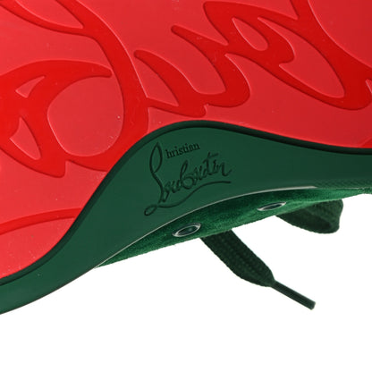 Christian Louboutin Suede Louis Junior Flat Sneakers 41 Green 6 of 8