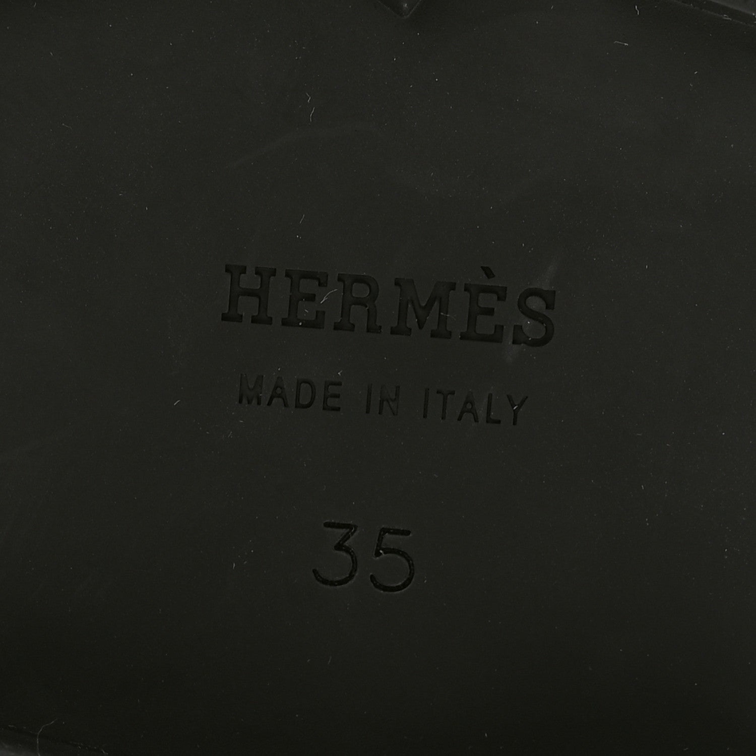 Hermes Glazed Calfskin Womens Faubourg Loafers 35 Black 7 of 9