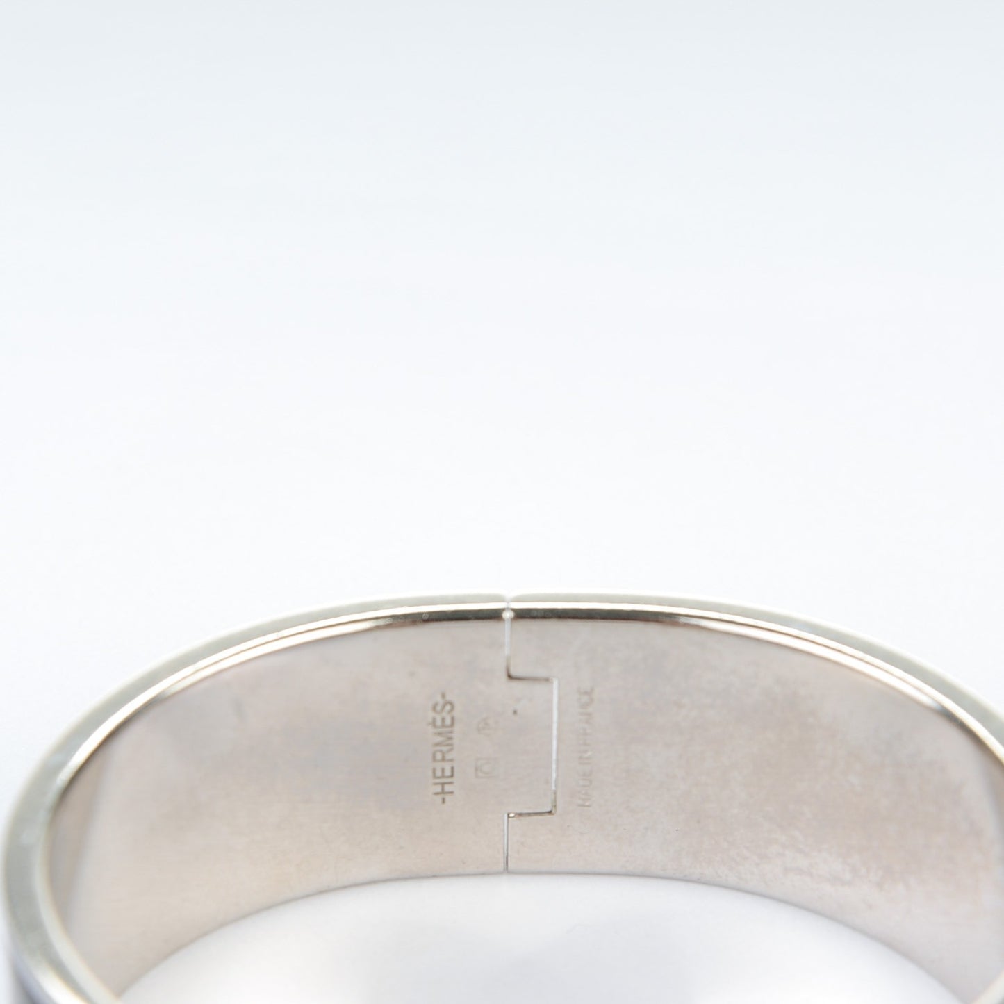 Enamel Wide Clic Clac H Bracelet GM Black