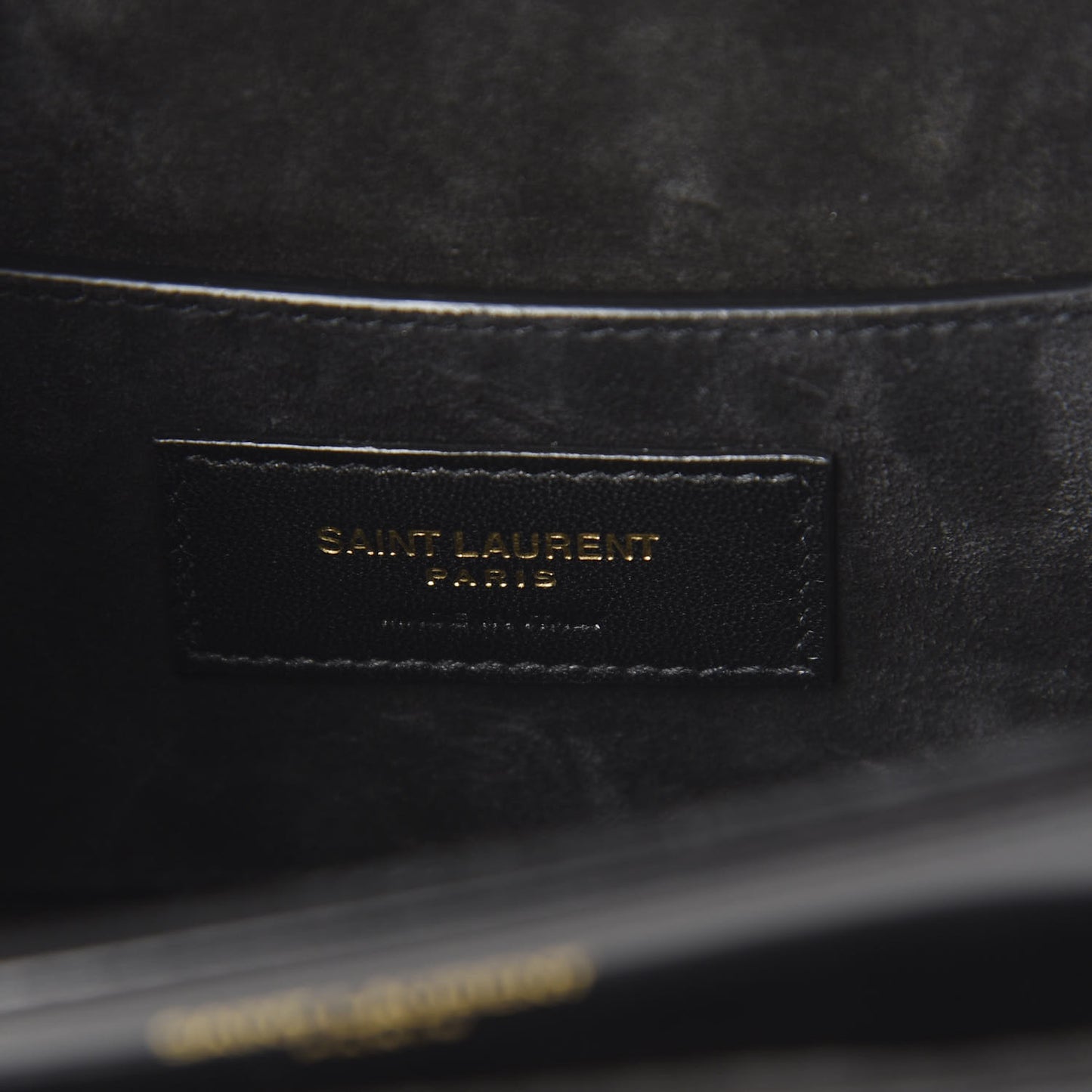Patent Calfskin Le 61 Shoulder Bag Black