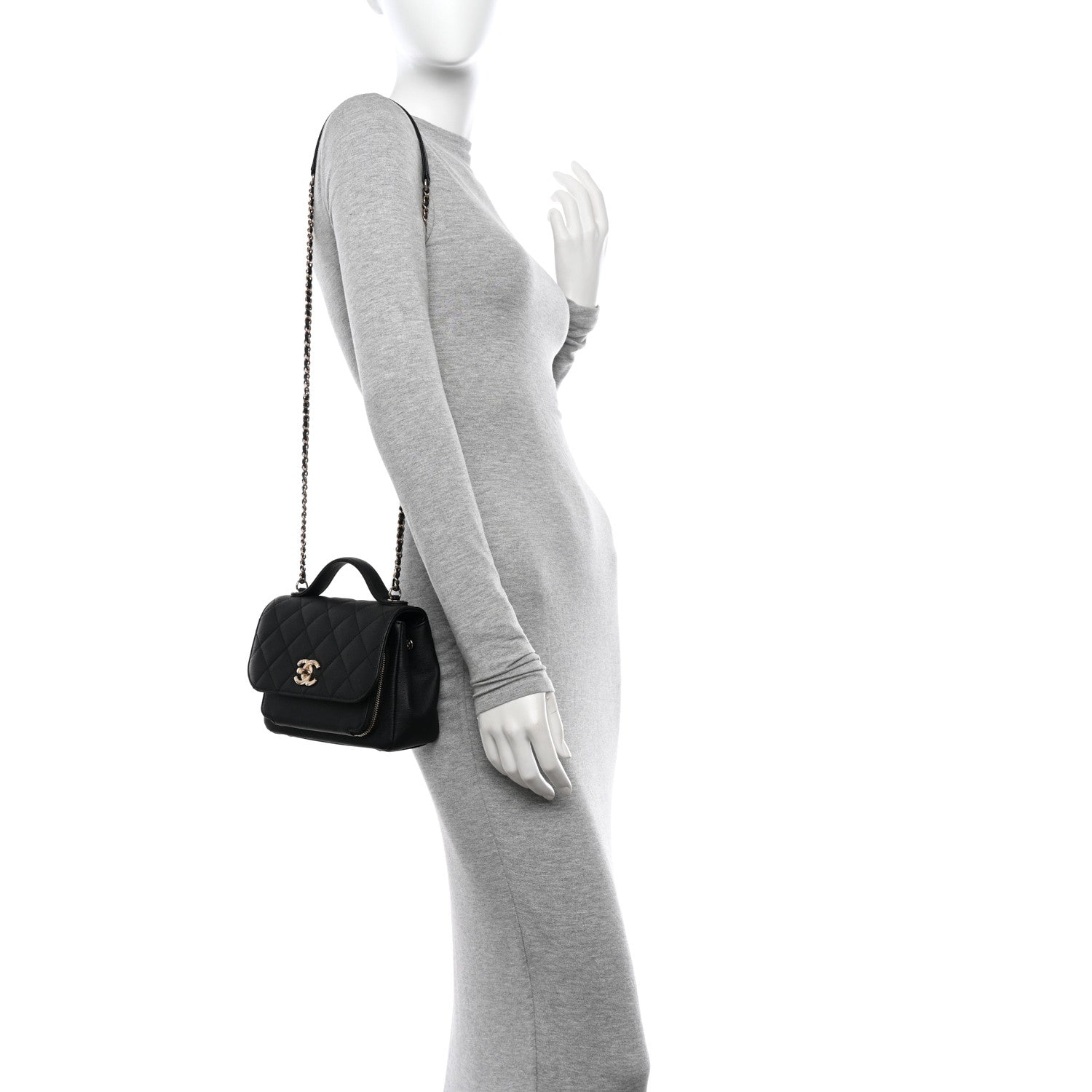 Chanel Caviar Quilted Small Business Affinity Flap Black 2 of 12