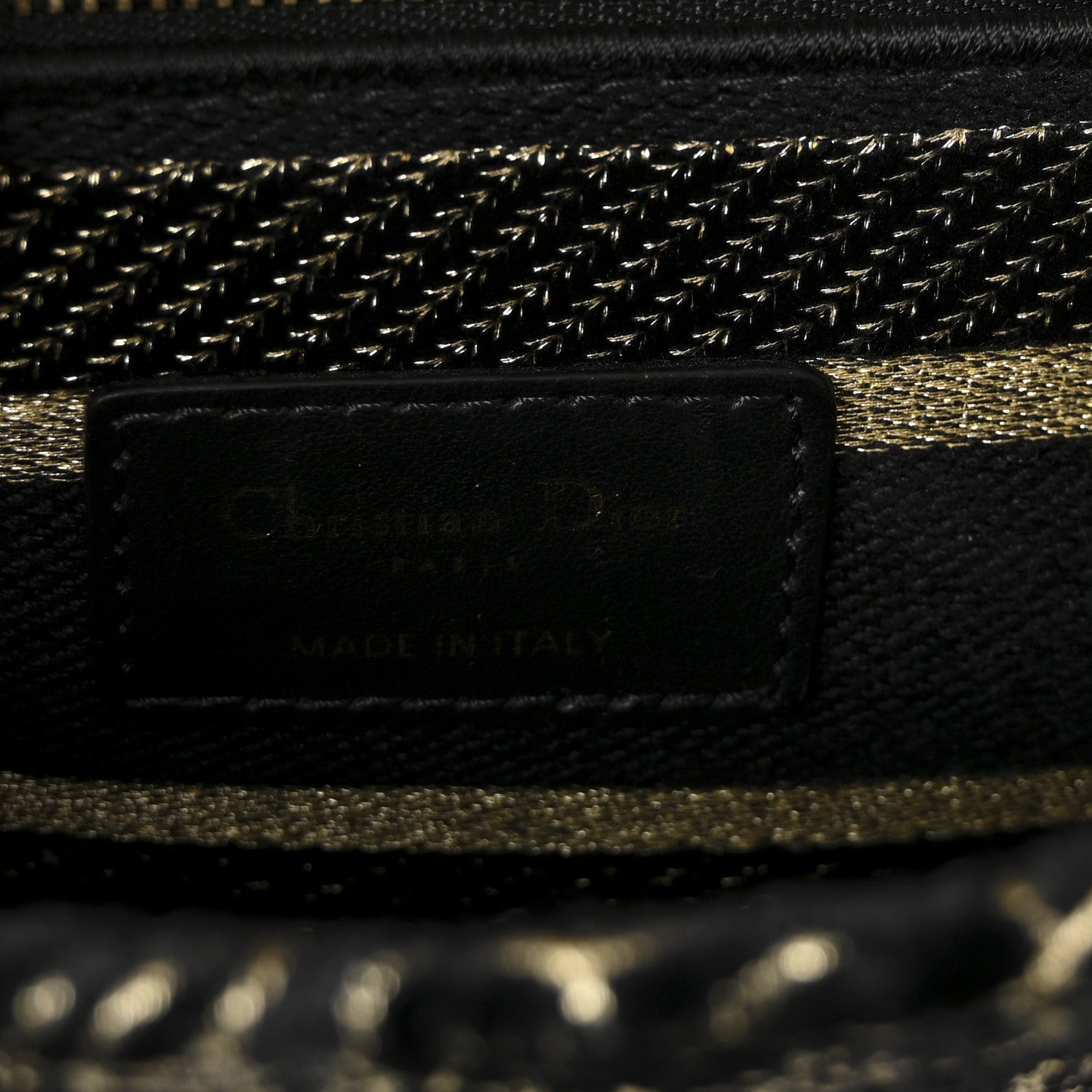 Christian Dior Toile de Jouy Embroidered Medium Lady D-Lite Black 6 of 9