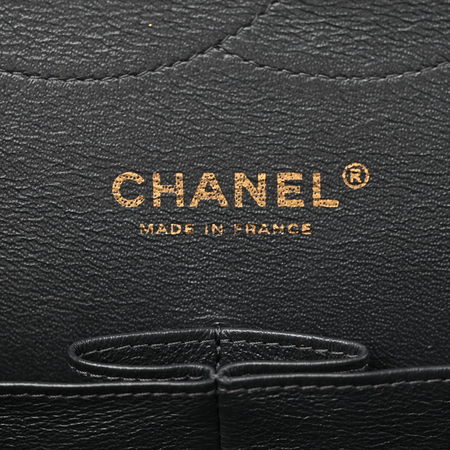Caviar Quilted Jumbo Double Flap Dark Grey
