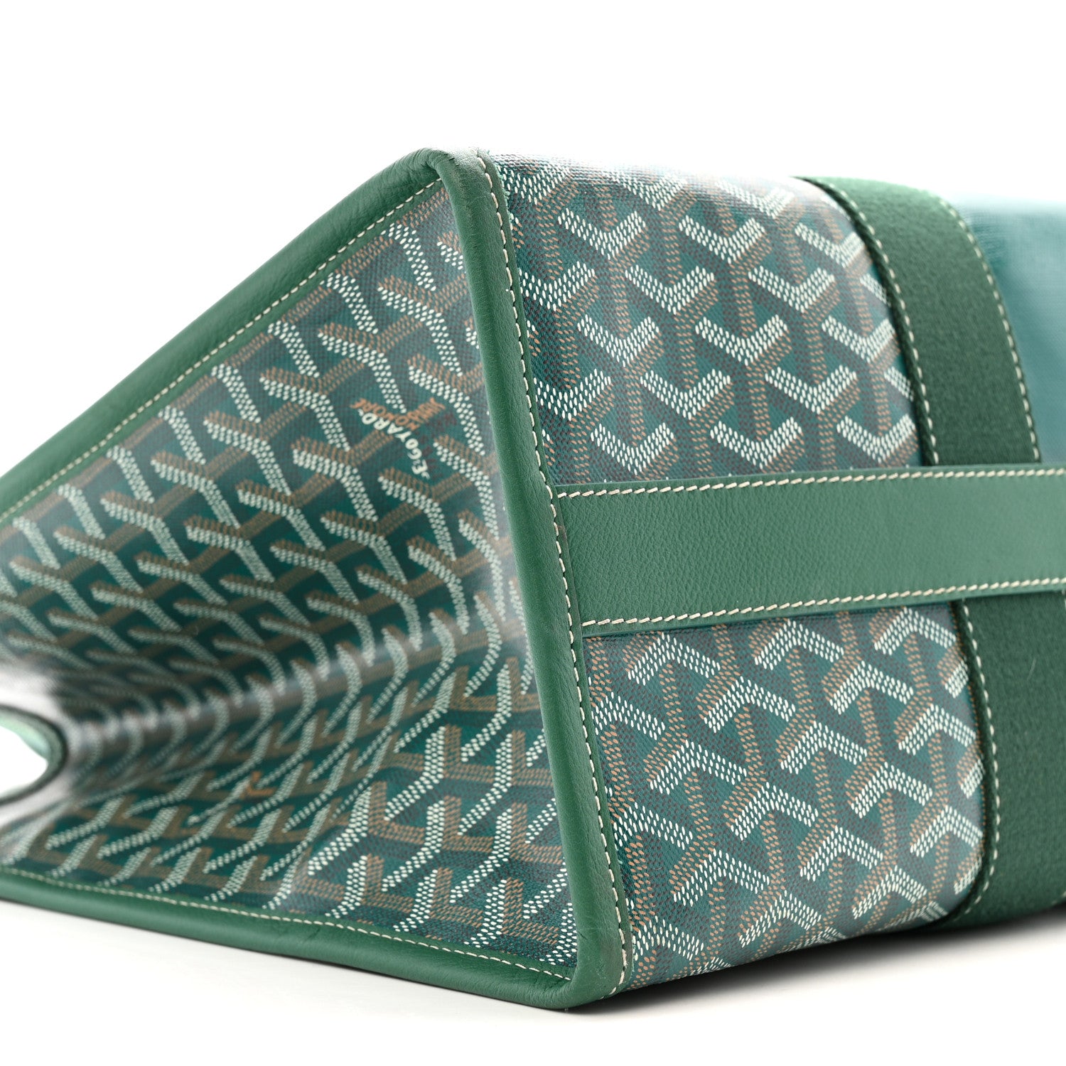 Goyard Goyardine Villette MM Tote Green 9 of 13