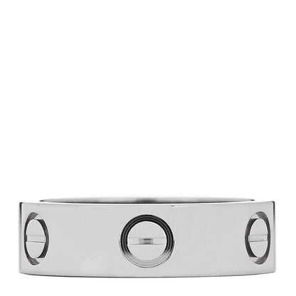 Cartier 18K White Gold 5.5mm LOVE Ring 53 6.25 3 of 5