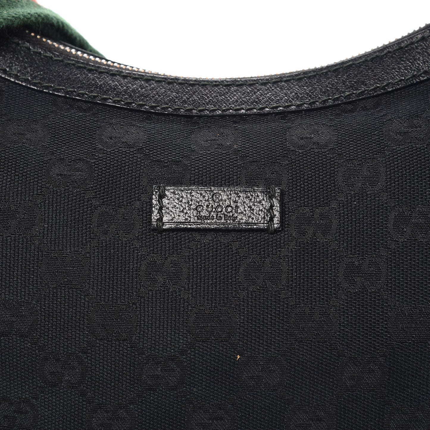 Monogram Web Medium Half Moon Hobo Black