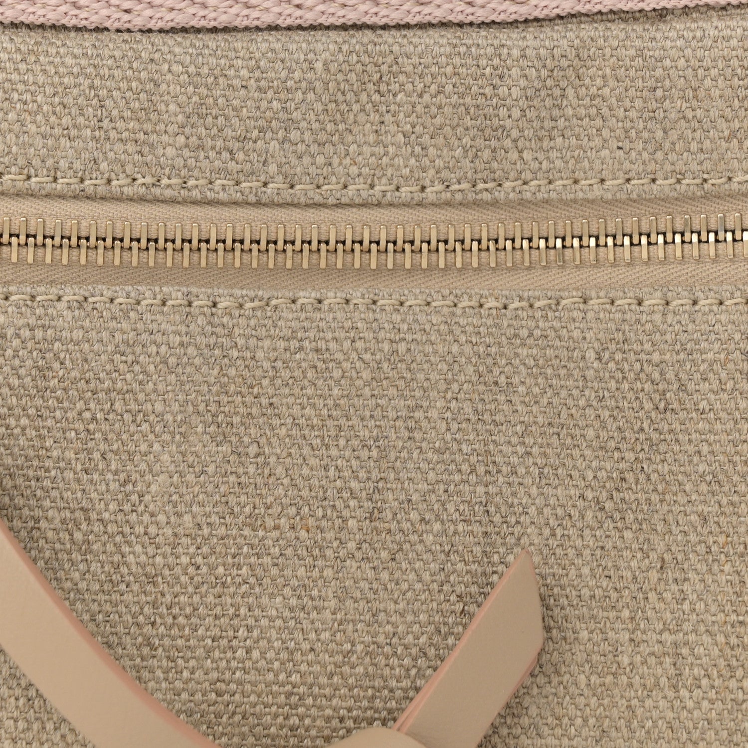 Chloe Linen Woody Belt Bag Blush Beige 8 of 13