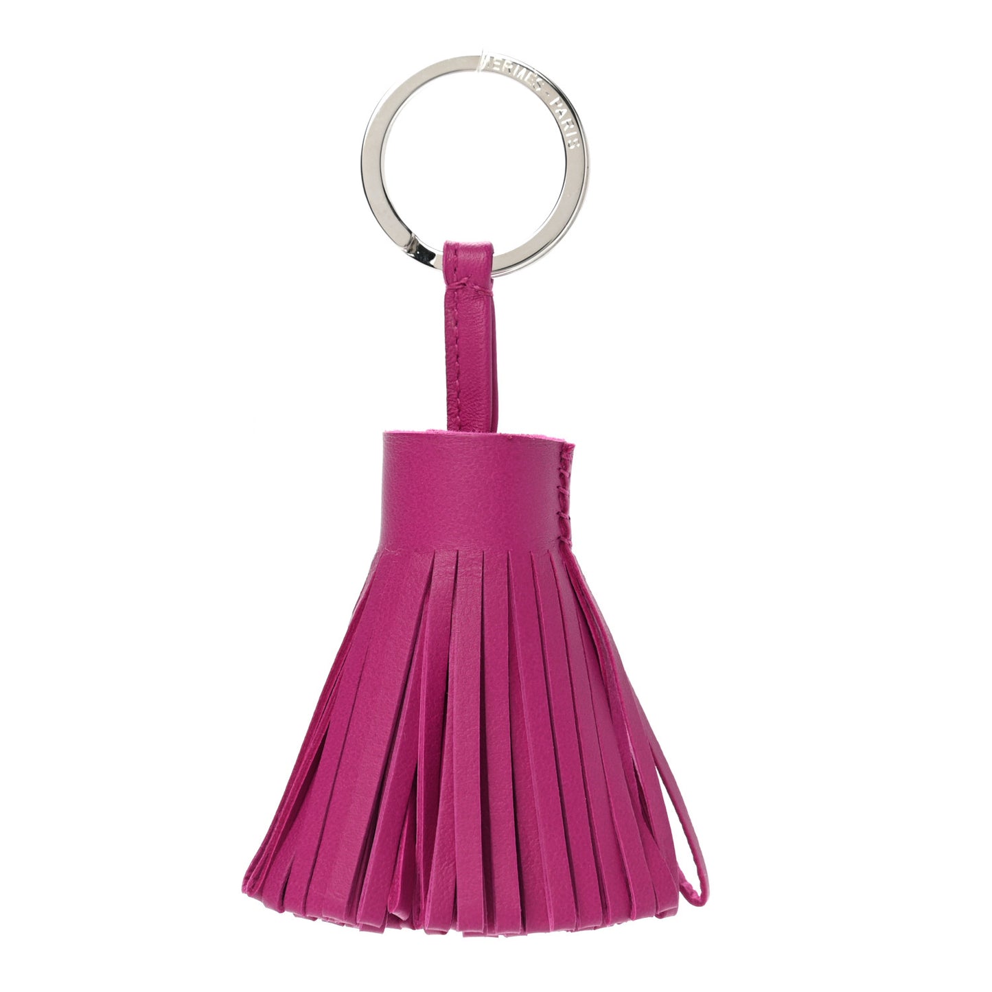 Lambskin Carmen Tassel Key Holder Rose Pourpre