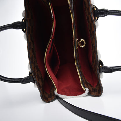 Louis Vuitton Damier Ebene Shearling Normandy 5 of 10