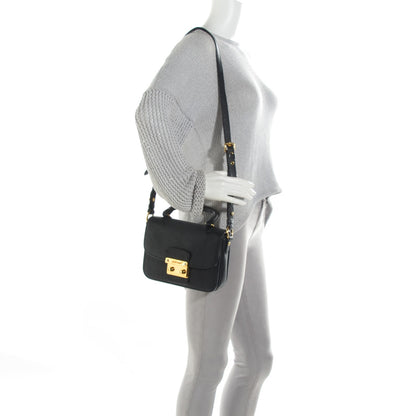 Miu Miu Goatskin Madras Mini Crossbody Bag Nero Black 2 of 9