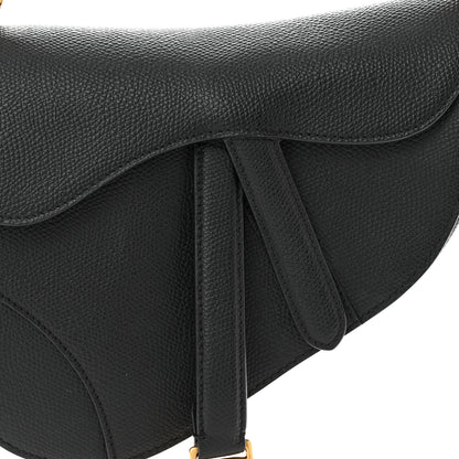 Christian Dior Grained Calfskin Mini Saddle Bag Black 8 of 10