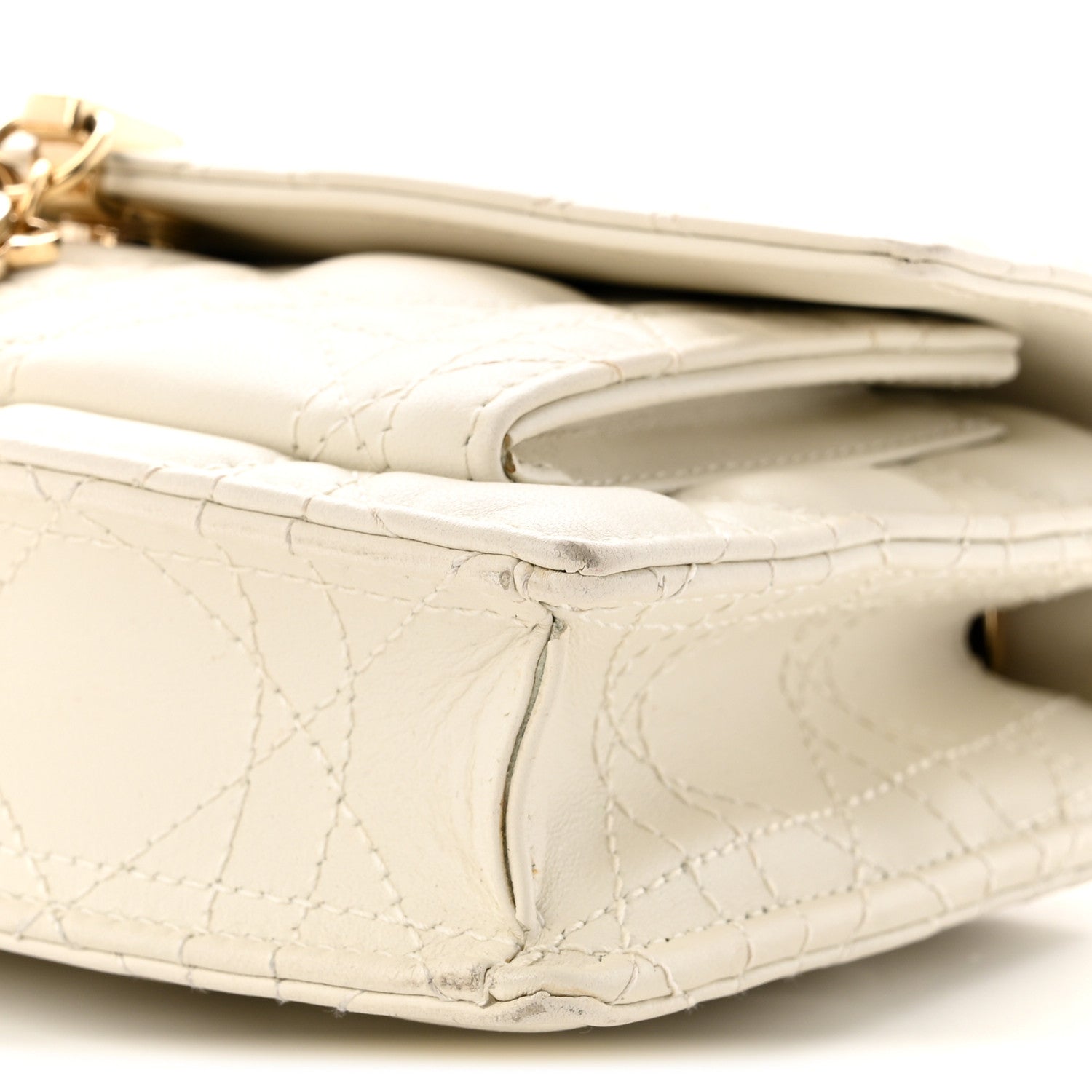 Christian Dior Lambskin Cannage Chain My Dior Daily Chain Pouch Latte 9 of 9