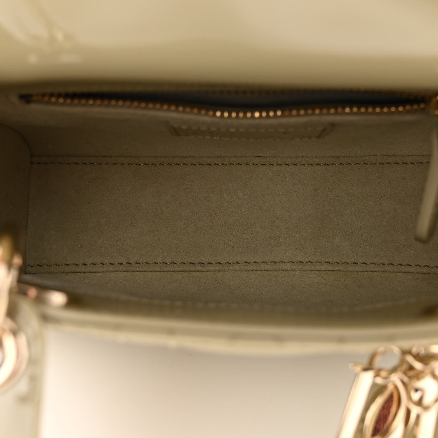 Christian Dior Patent Cannage Mini Lady Dior Sage Green 5 of 10