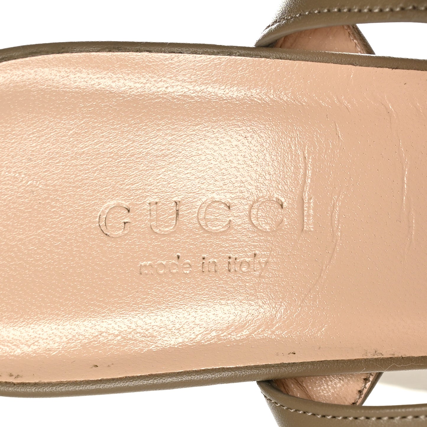 Lifford Calfskin GG Marmont Ankle Wrap 105mm Sandals 36.5 Mud