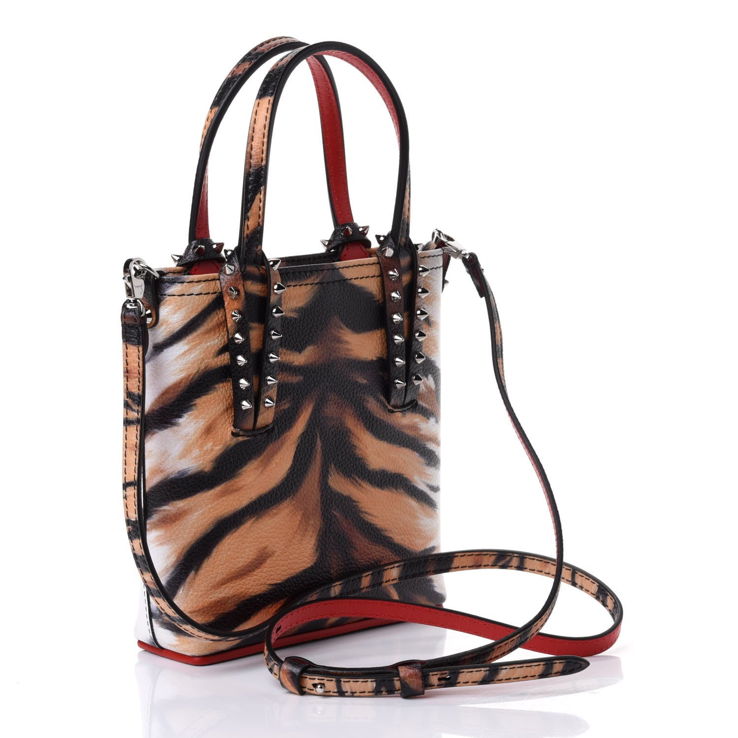 Christian Louboutin Calfskin Bengal Mini North South Cabata Tote Multicolor 2 of 4