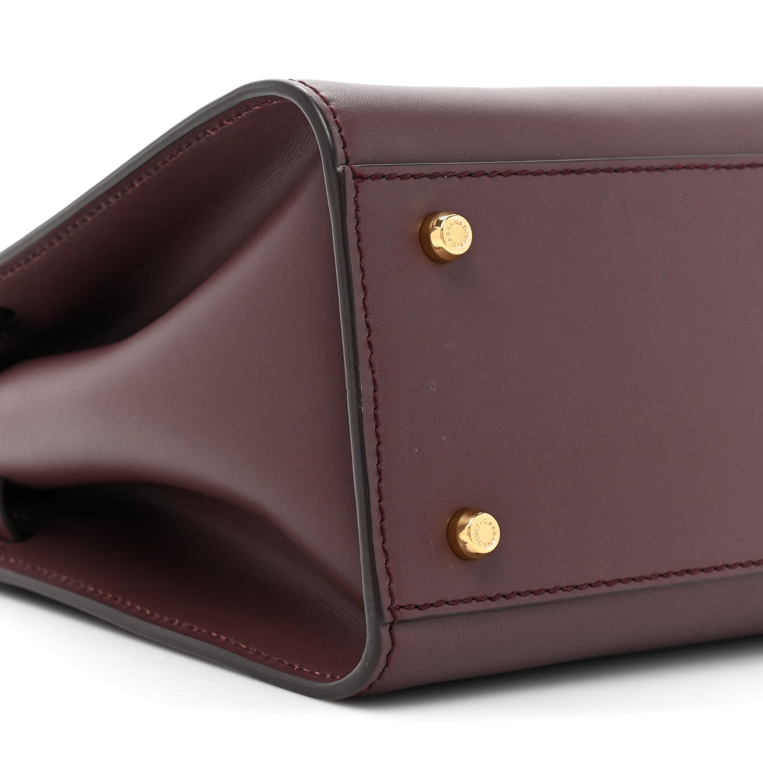Dolce & Gabbana Vitello Morbido Large Sicily 62 Bag Burgundy 11 of 13
