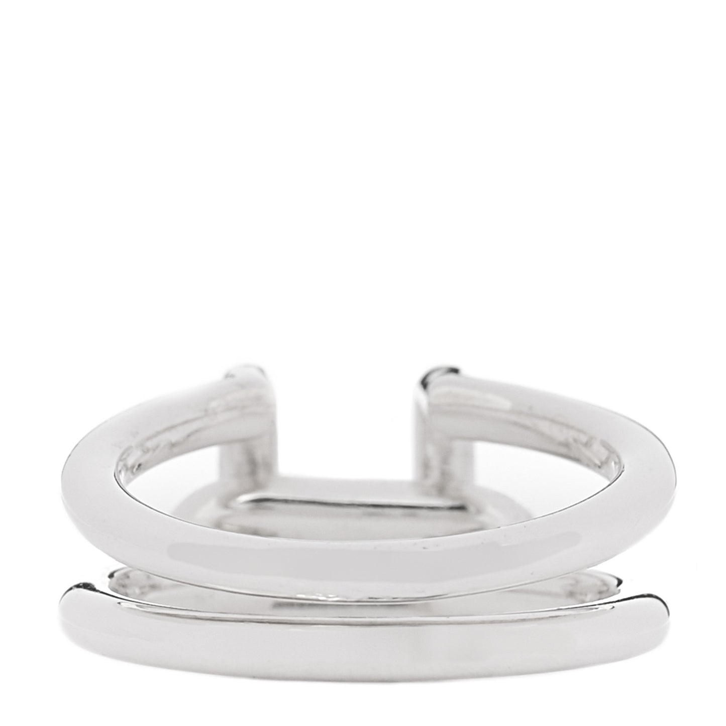 Sterling Silver HardWear Two-Row Ring 53 6.5