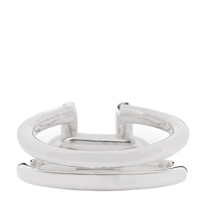 Tiffany Sterling Silver HardWear Two-Row Ring 53 6.5 3 of 5