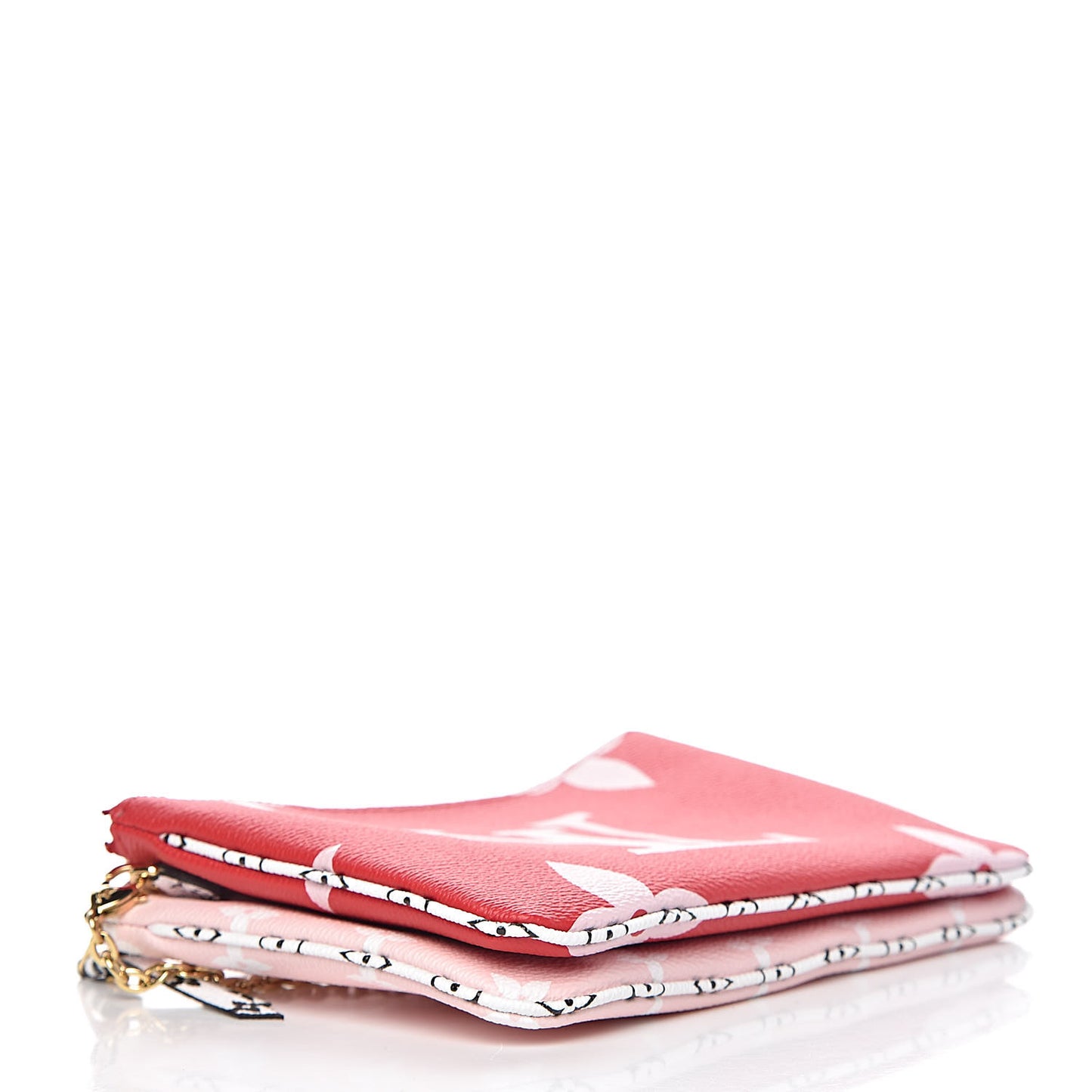Monogram Giant Double Zip Pochette Rouge