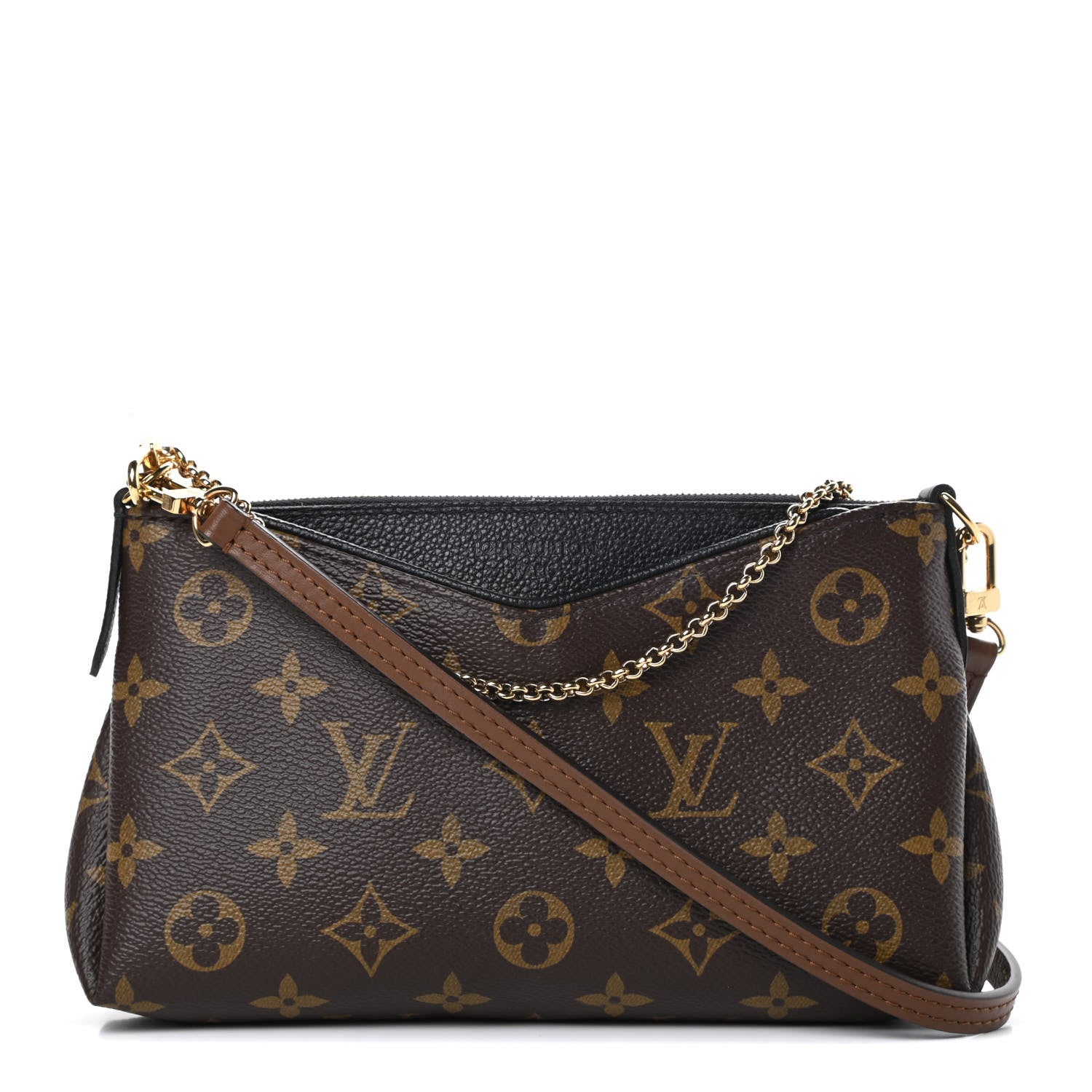 Louis Vuitton Monogram Pallas Clutch Black 1 of 11