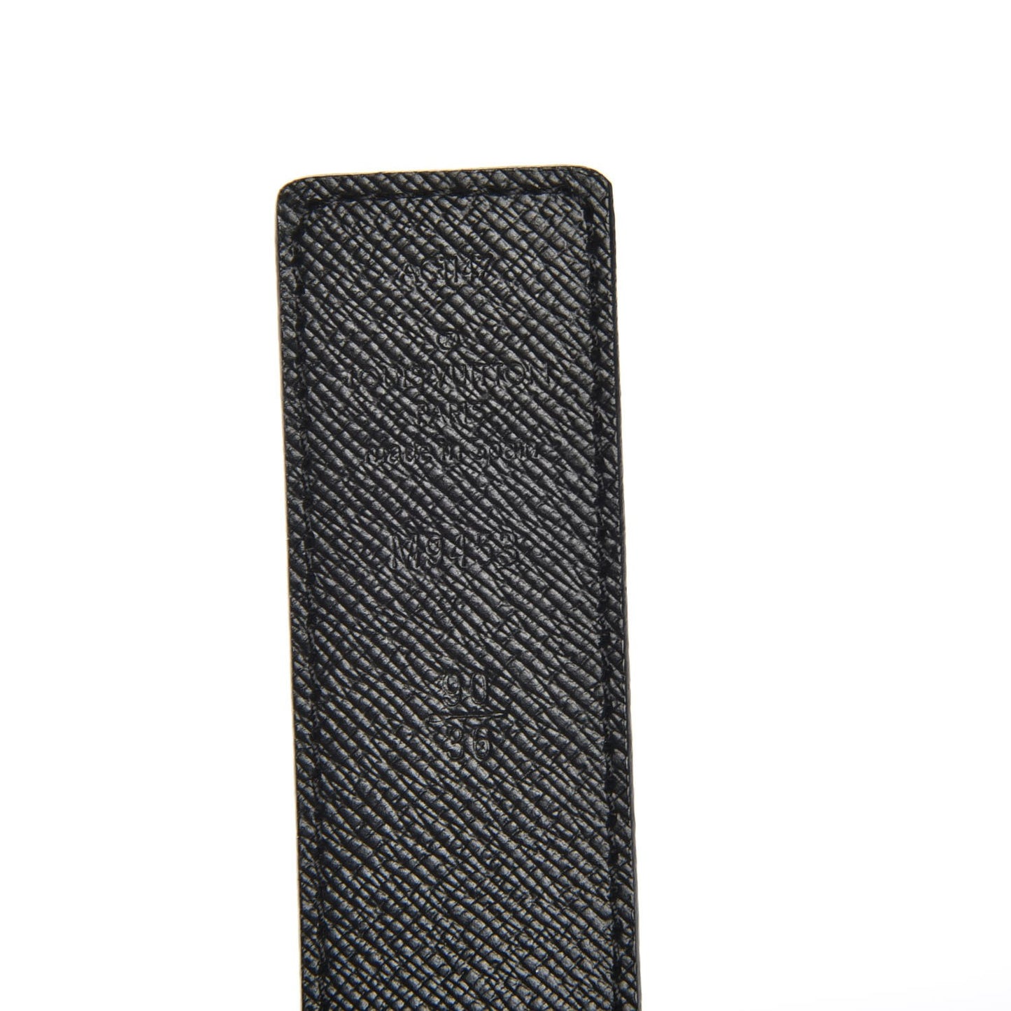 Calfskin Monogram 30mm LV Initiales Reversible Belt 90 36 Black