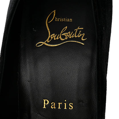 Christian Louboutin Veau Velours Kate Max 100 Pumps 38.5 Black 8 of 8