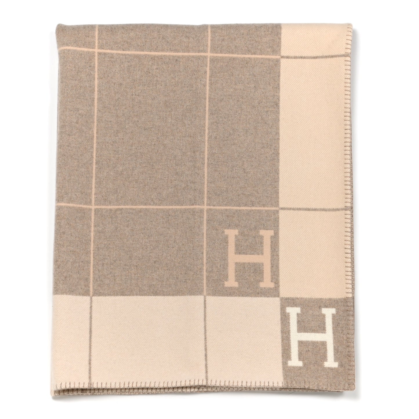 Wool Cashmere Avalon III Blanket Coco Camomille