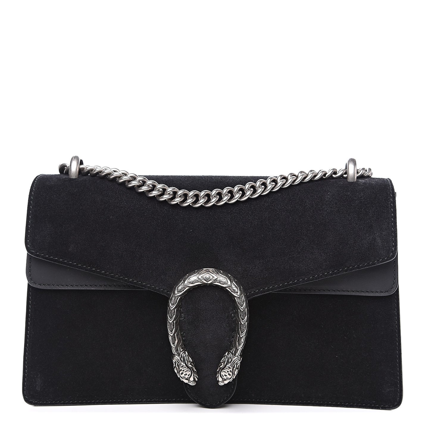 Suede Small Dionysus Shoulder Bag Black