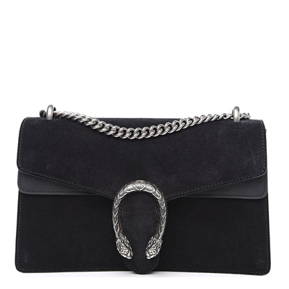 Gucci Suede Small Dionysus Shoulder Bag Black 1 of 12