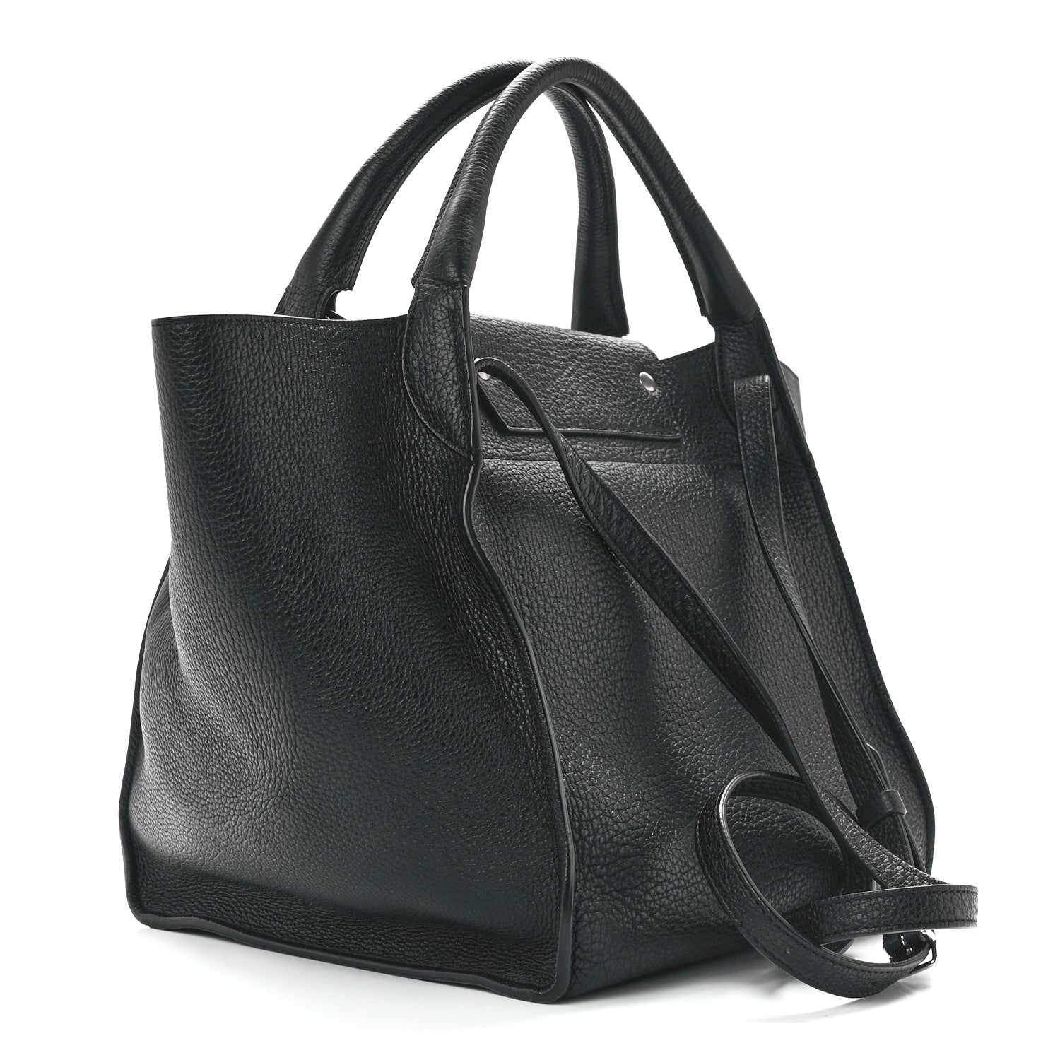 Celine Supple Grained Calfskin Small Long Strap Big Bag Black 3 of 11