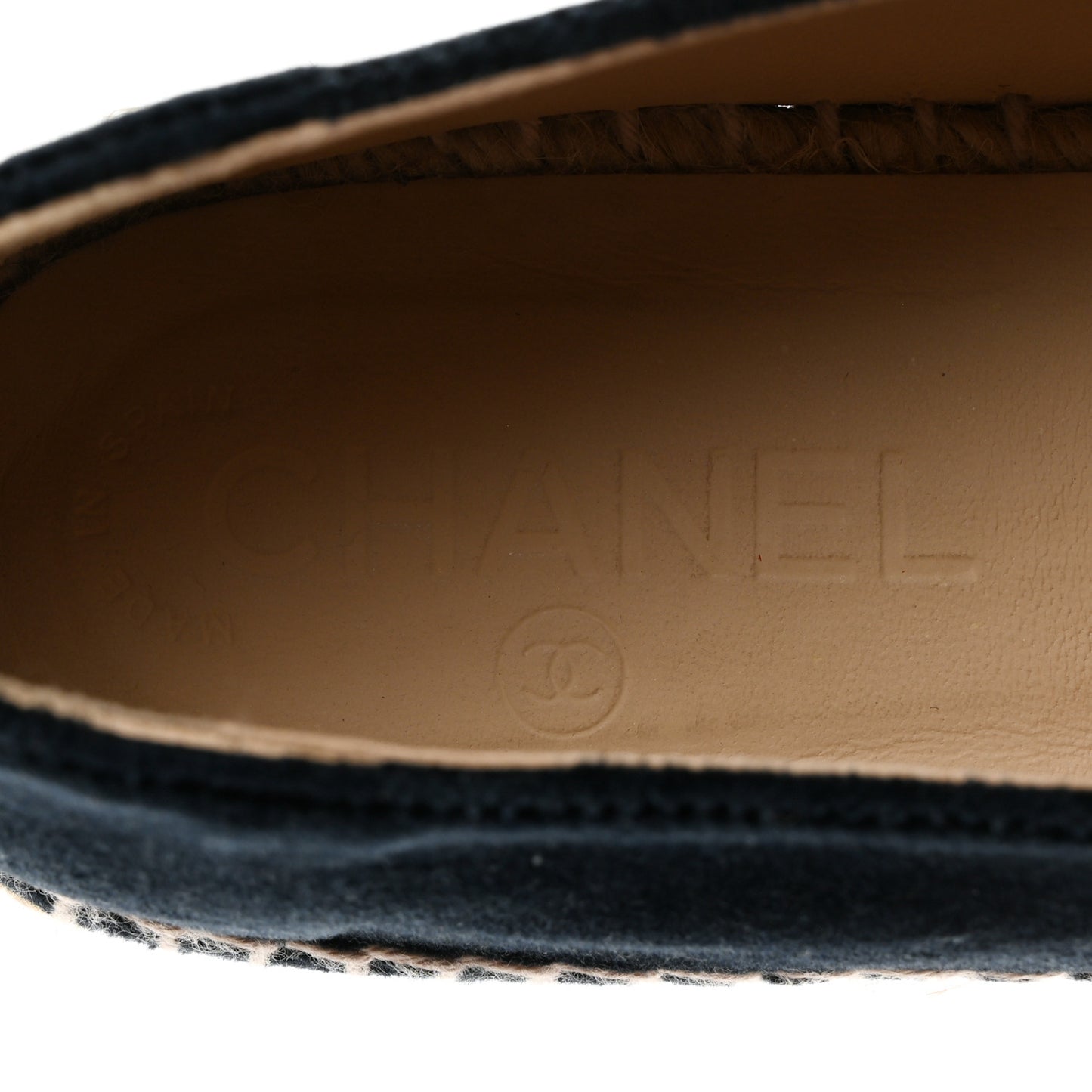 Velvet CC Espadrilles 40 Dark Navy Black