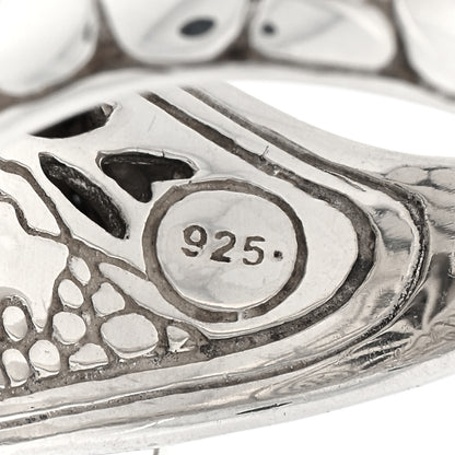 John Hardy Sterling Silver Black Sapphire Kali Lava Ring 54 6.75 4 of 4