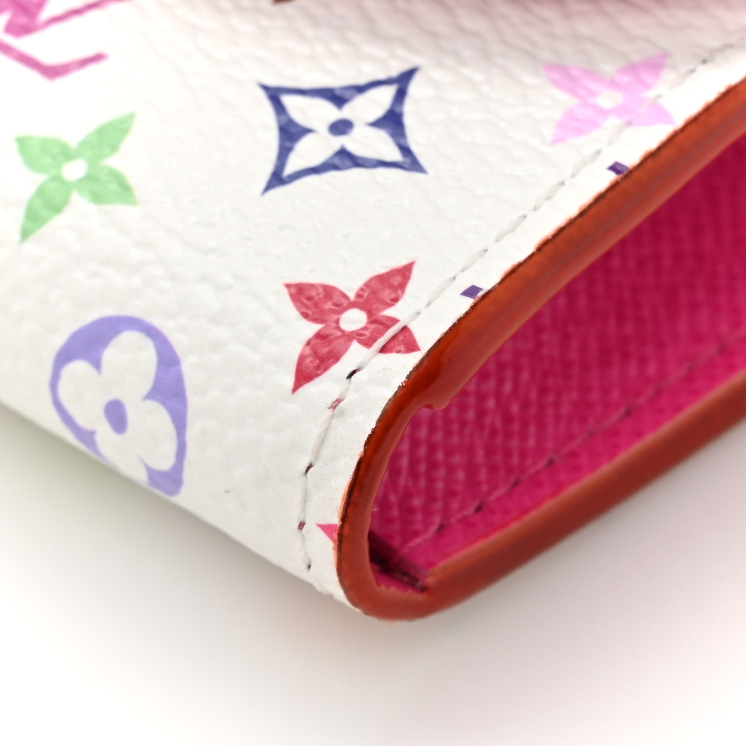Louis Vuitton LV X TM Monogram Multicolor Rosalie Coin Purse White Kawaii Pink 7 of 8