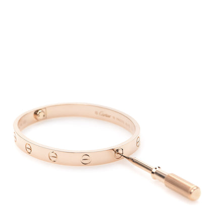 Cartier 18K Pink Gold LOVE Bracelet 16 4 of 8