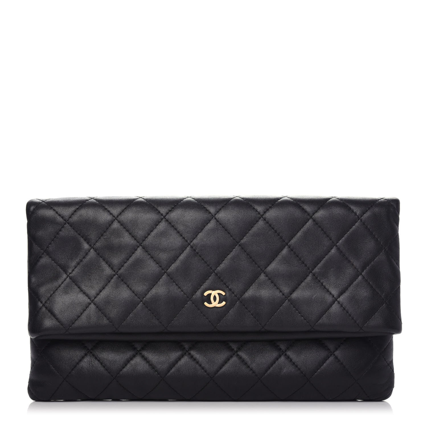 Chanel Lambskin Quilted CC Beauty Clutch Black 1 of 9