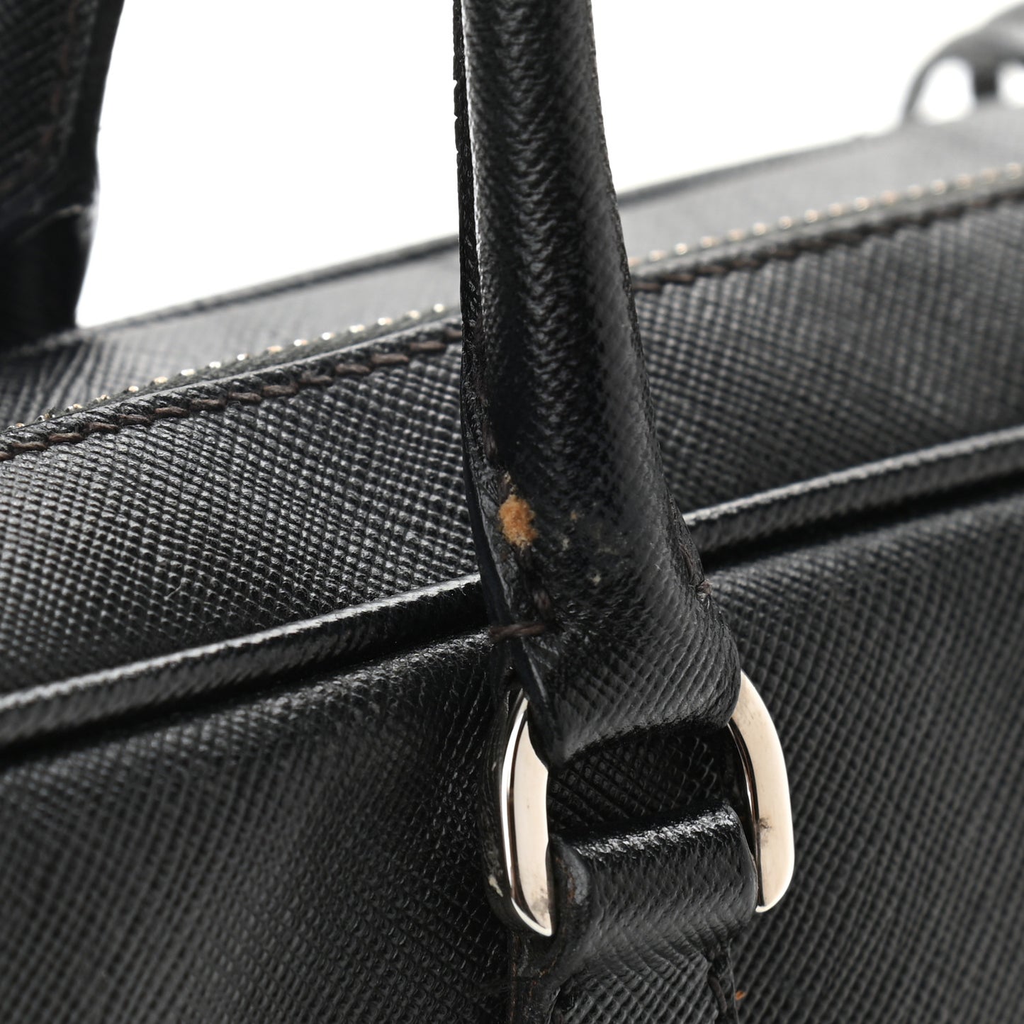 Saffiano Lux Petite Bowler Black