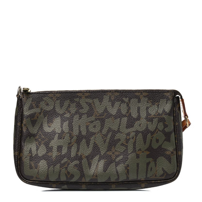 Louis Vuitton Monogram Graffiti Pochette Accessories Kaki 1 of 5