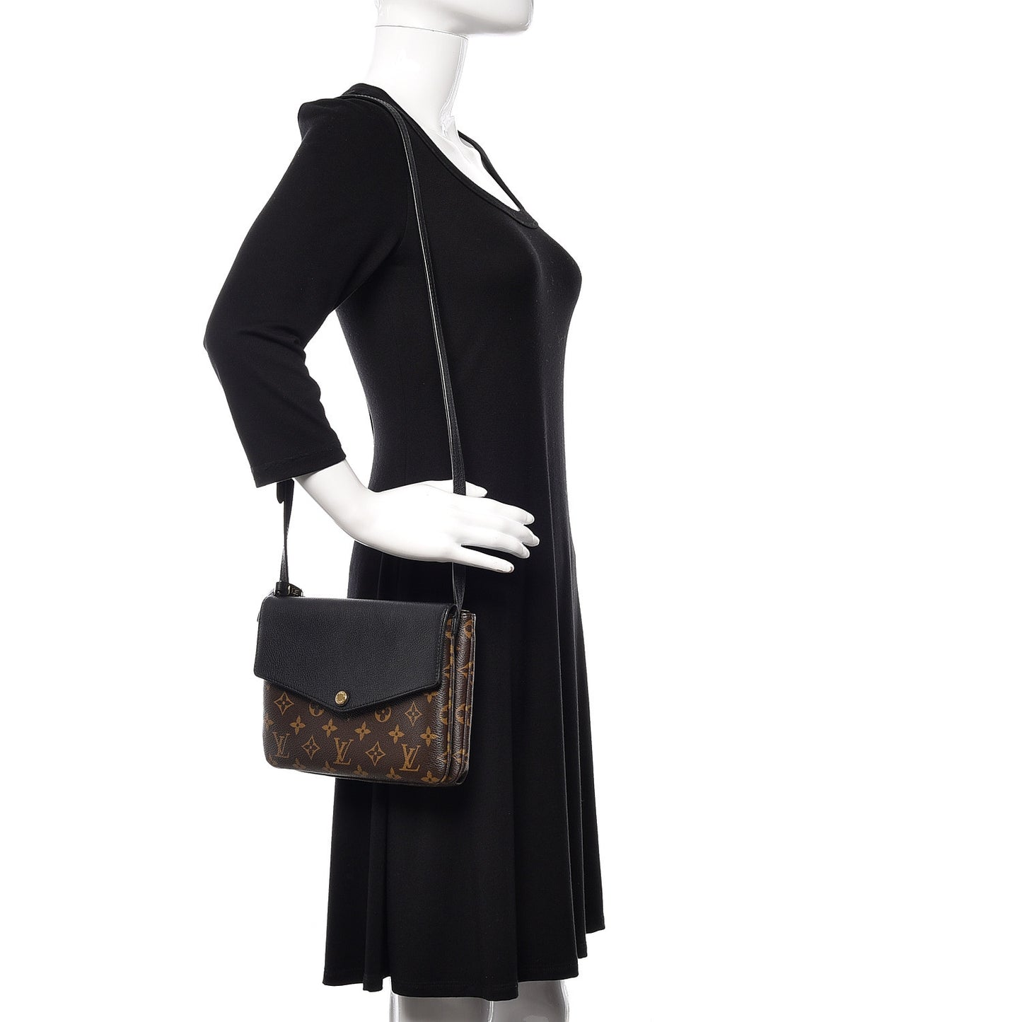 Monogram Twice Pochette Black