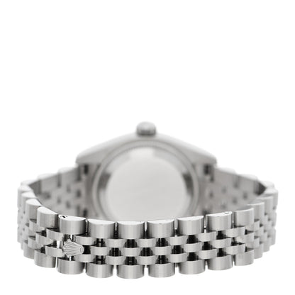 Rolex Stainless Steel 18K White Gold Diamond 26mm Oyster Perpetual Datejust Watch Silver 179174 3 of 4