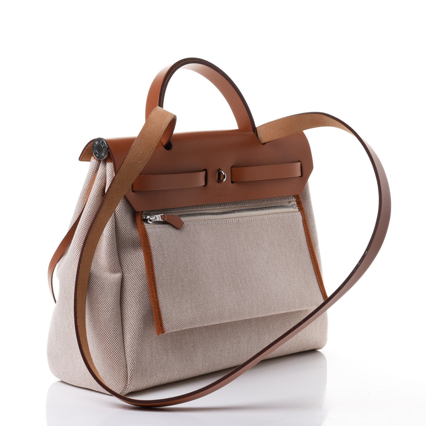 Vache Hunter Toile Pegase Pop Herbag Zip Retourne 31 PM Capucine Ecru