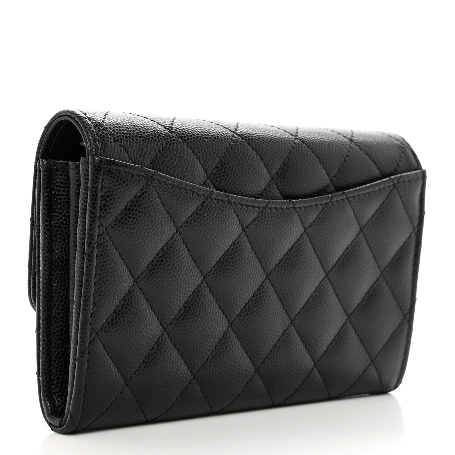 Chanel Caviar Quilted Medium Flap Wallet Black 3 of 9